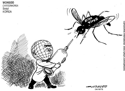 International Political Cartoon: Zika Virus